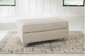 Benchcraft Traemore Sofa, Oversized Chair and Ottoman-Linen