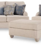 Benchcraft Traemore Sofa, Oversized Chair and Ottoman-Linen