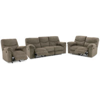 Signature Design by Ashley Alphons Reclining Sofa, Loveseat and Recliner