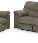 Signature Design by Ashley Alphons Reclining Sofa and Loveseat-Putty