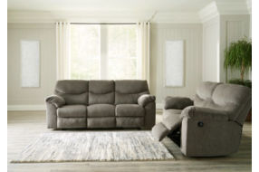 Signature Design by Ashley Alphons Reclining Sofa and Loveseat-Putty