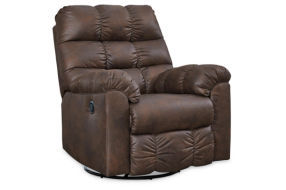 Signature Design by Ashley Derwin Swivel Glider Recliner-Nut