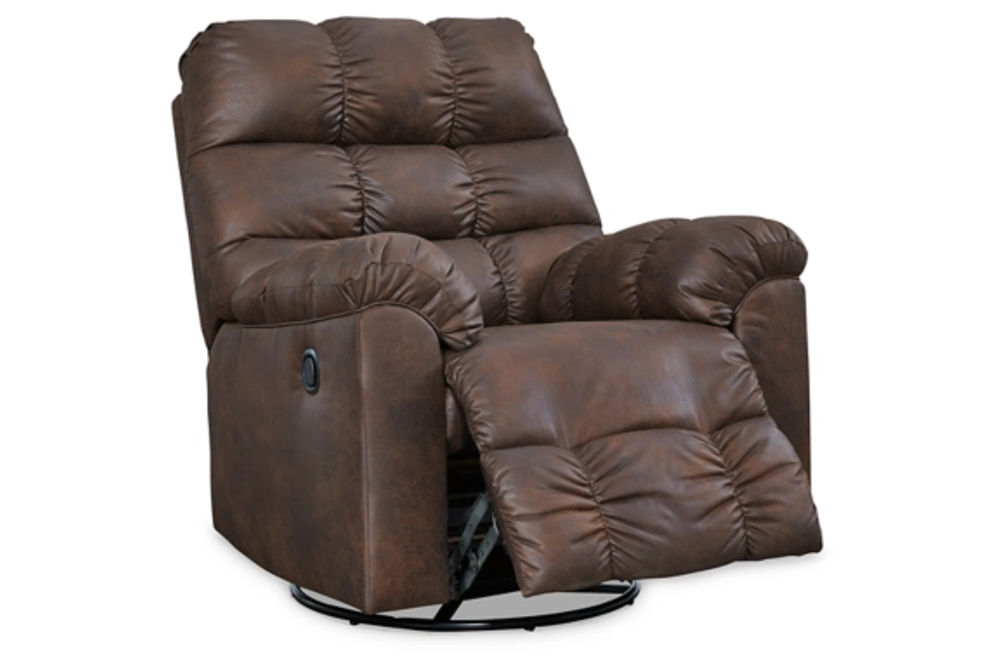 Signature Design by Ashley Derwin Swivel Glider Recliner-Nut