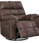 Signature Design by Ashley Derwin Swivel Glider Recliner-Nut