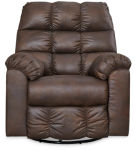 Signature Design by Ashley Derwin Swivel Glider Recliner-Nut