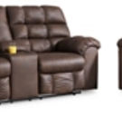 Signature Design by Ashley Derwin Reclining Sofa, Loveseat and Recliner-Nut