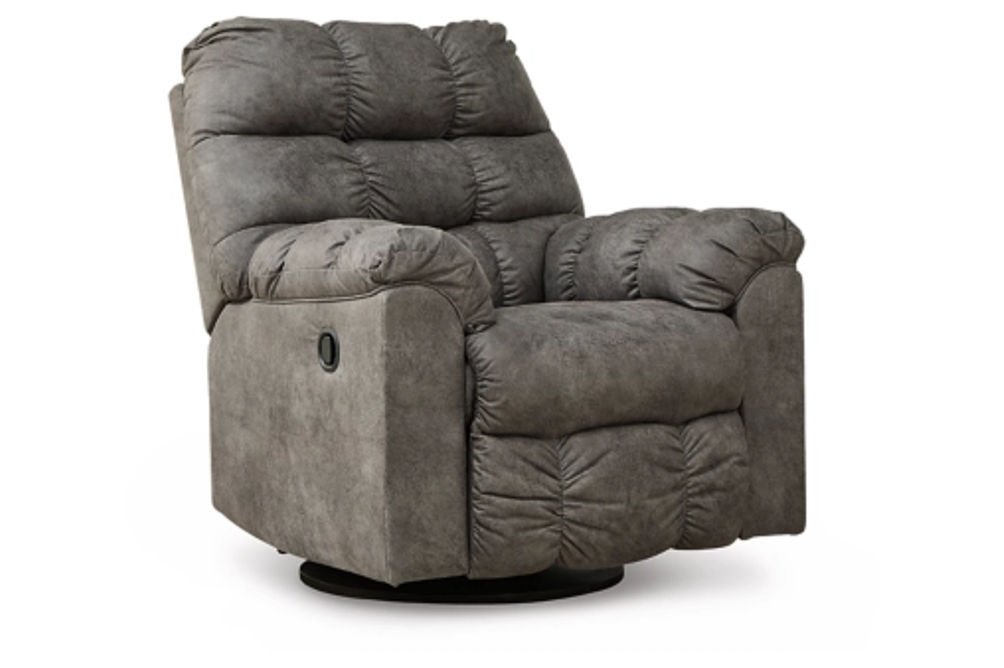 Signature Design by Ashley Derwin Swivel Glider Recliner-Concrete