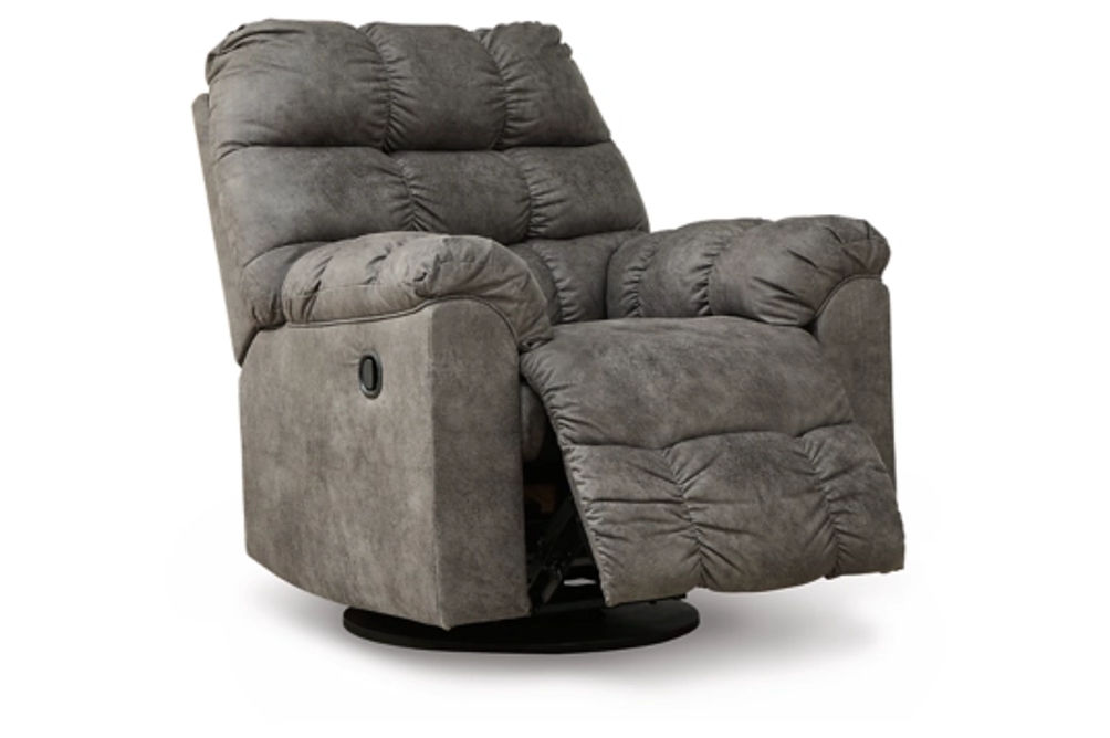 Signature Design by Ashley Derwin Swivel Glider Recliner-Concrete