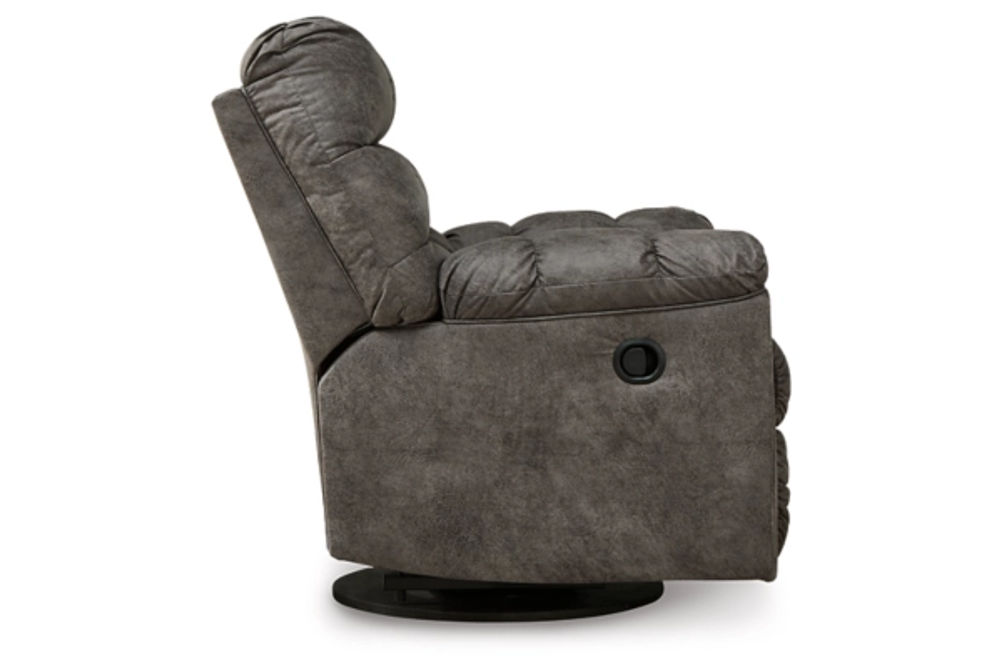 Signature Design by Ashley Derwin Swivel Glider Recliner-Concrete