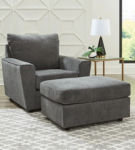 Signature Design by Ashley Stairatt Sofa, Loveseat, Chair and Ottoman-Gravel