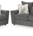 Signature Design by Ashley Stairatt Sofa and Loveseat-Gravel