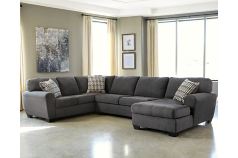 Benchcraft Ambee 3-Piece Sectional with Chaise-Slate