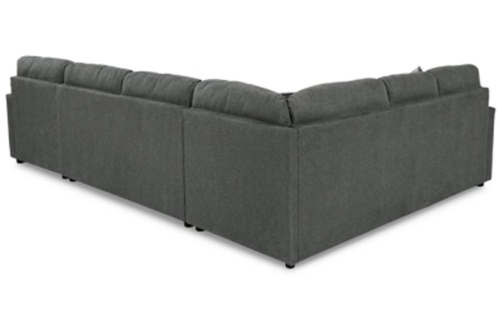 Signature Design by Ashley Edenfield 3-Piece Sectional with Chaise-Charcoal