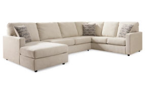 Signature Design by Ashley Edenfield 3-Piece Sectional with Chaise-Linen