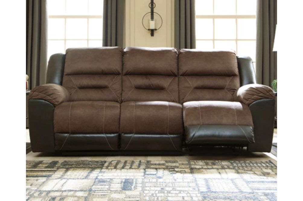 Signature Design by Ashley Earhart Reclining Sofa and Recliner-Chestnut