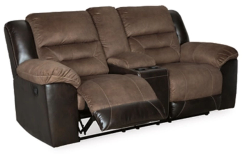 Signature Design by Ashley Earhart Reclining Sofa and Loveseat-Chestnut