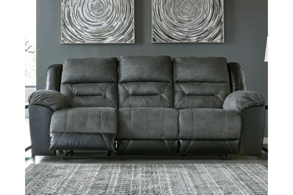Signature Design by Ashley Earhart Reclining Sofa and Loveseat-Slate