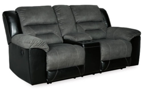 Signature Design by Ashley Earhart Reclining Sofa and Loveseat-Slate