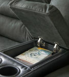 Earhart Reclining Sofa, Reclining Loveseat and Recliner-Slate