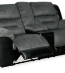 Signature Design by Ashley Earhart Reclining Loveseat and Recliner-Slate