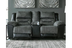 Earhart Reclining Sofa, Reclining Loveseat and Recliner-Slate