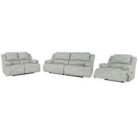 Signature Design by Ashley McClelland Reclining Sofa, Loveseat and Recliner-Gr