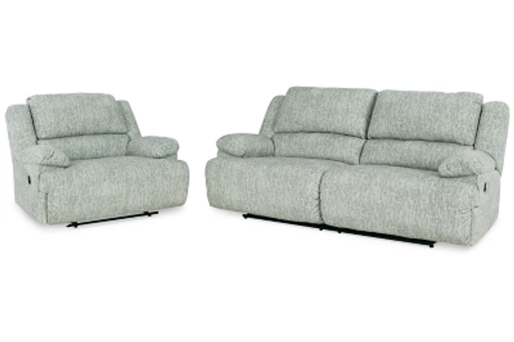 Signature Design by Ashley McClelland Reclining Sofa and Recliner-Gray