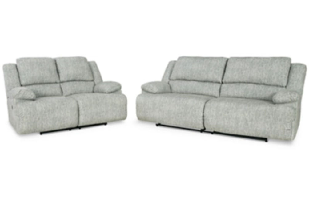 Signature Design by Ashley McClelland Reclining Sofa and Loveseat-Gray