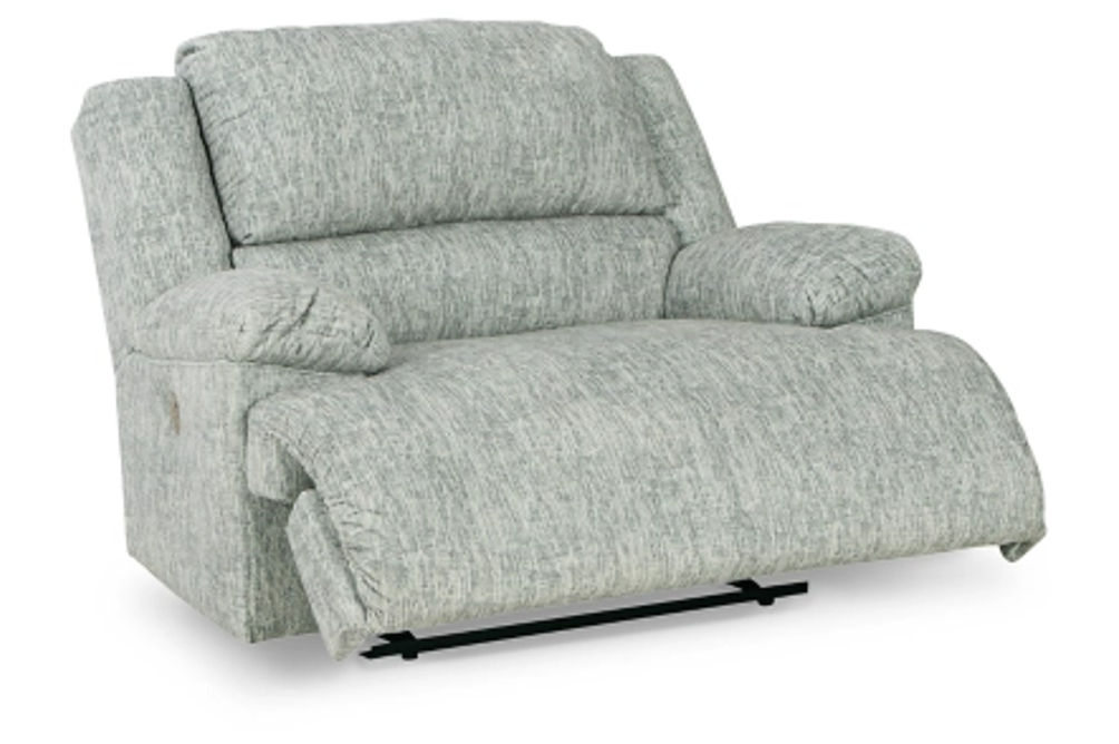 Signature Design by Ashley McClelland Oversized Power Recliner-Gray