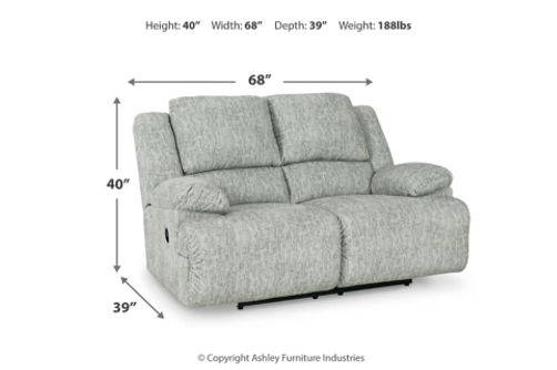 Signature Design by Ashley McClelland Reclining Sofa, Loveseat and Recliner-Gr