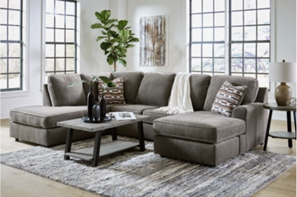 Signature Design by Ashley O'Phannon 2-Piece Sectional with Chaise-Putty