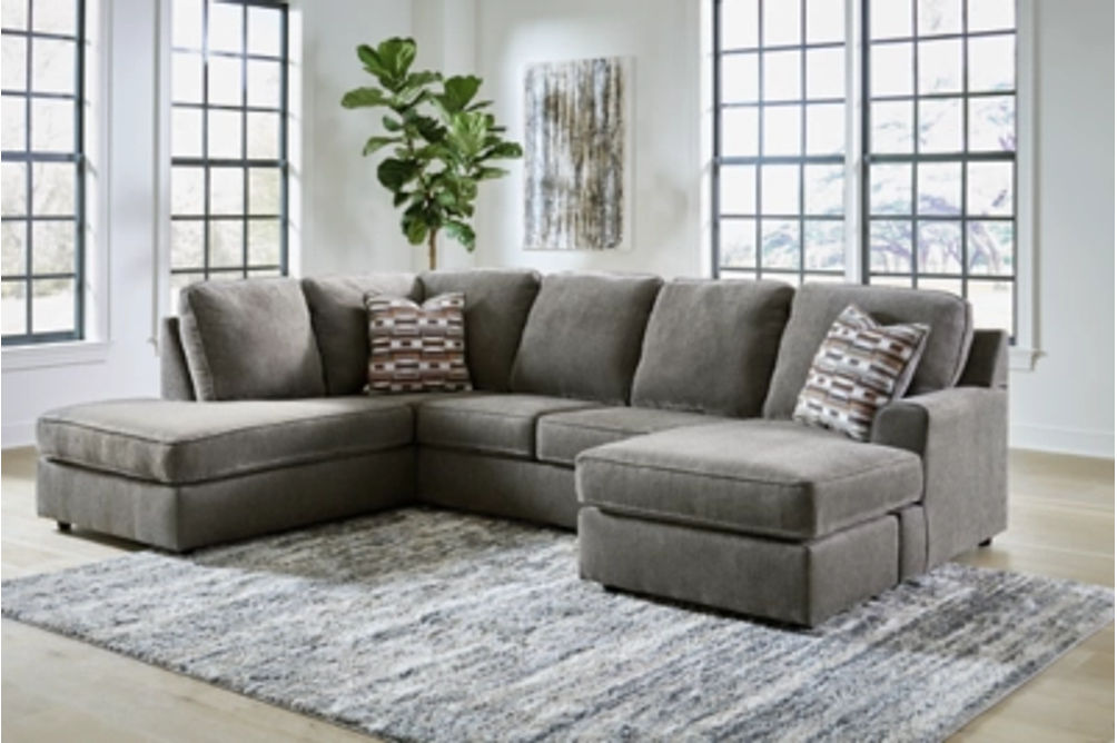 Signature Design by Ashley O'Phannon 2-Piece Sectional with Chaise-Putty