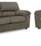 Signature Design by Ashley Norlou Sofa, Loveseat and Recliner-Flannel