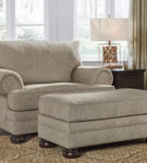 Signature Design by Ashley Kananwood Chair and Ottoman-Oatmeal