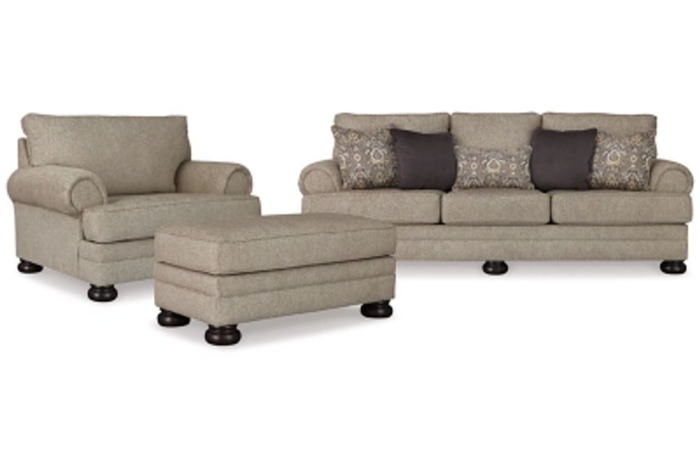 Signature Design by Ashley Kananwood Sofa, Chair and Ottoman-Oatmeal