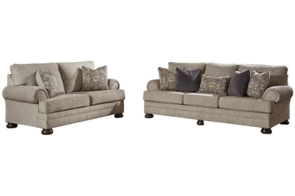 Signature Design by Ashley Kananwood Sofa and Loveseat-Oatmeal