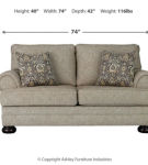 Signature Design by Ashley Kananwood Loveseat with Oversized Chair and Ottoman