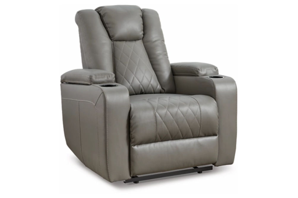 Signature Design by Ashley Mancin Reclining Sofa, Loveseat and Recliner-Gray