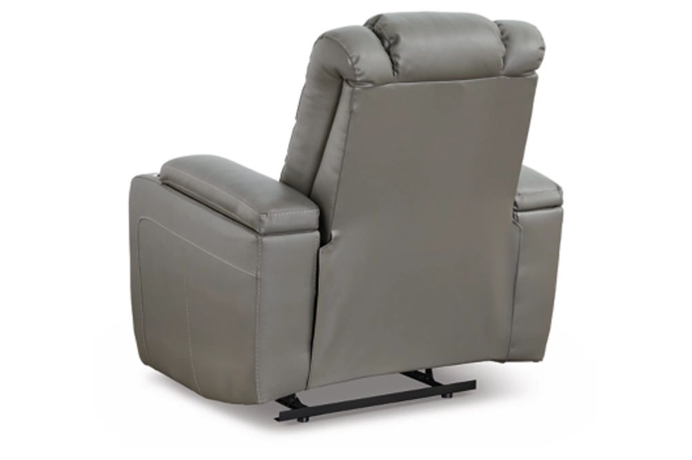 Signature Design by Ashley Mancin Reclining Sofa, Loveseat and Recliner-Gray