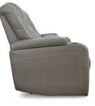 Signature Design by Ashley Mancin Reclining Sofa, Loveseat and Recliner-Gray