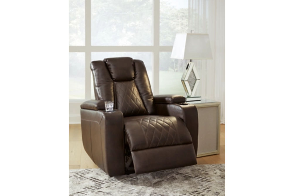 Signature Design by Ashley Mancin Reclining Sofa and Recliner-Chocolate