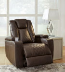 Signature Design by Ashley Mancin Reclining Sofa and Recliner-Chocolate