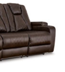 Signature Design by Ashley Mancin Reclining Sofa and Recliner-Chocolate