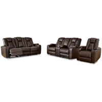 Signature Design by Ashley Mancin Reclining Sofa, Loveseat and Recliner