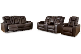 Signature Design by Ashley Mancin Reclining Sofa, Loveseat and Recliner