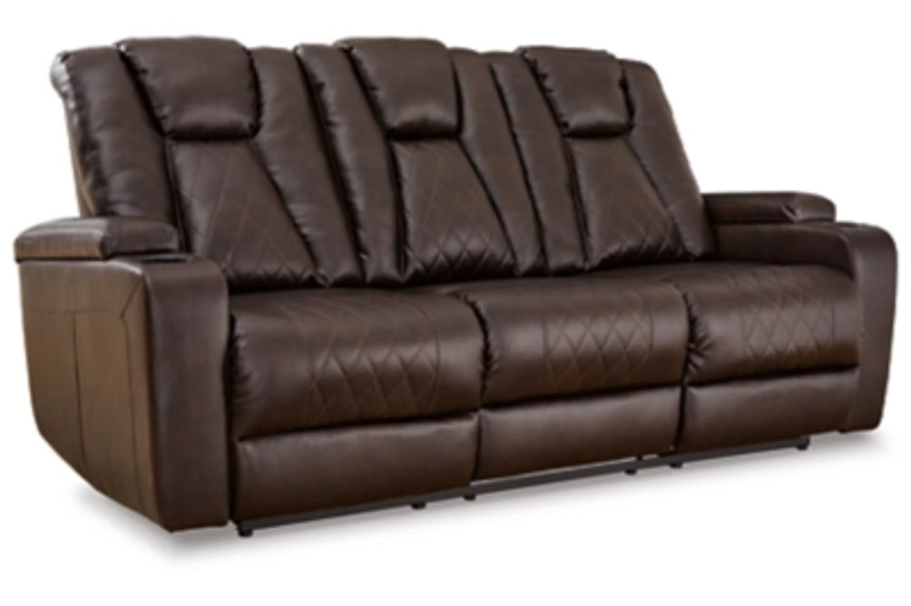 Signature Design by Ashley Mancin Reclining Sofa and Recliner-Chocolate