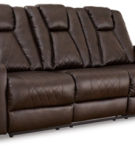 Signature Design by Ashley Mancin Reclining Sofa and Recliner-Chocolate