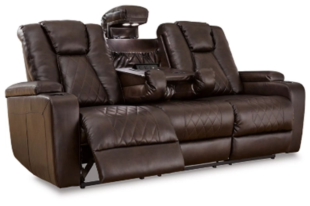 Signature Design by Ashley Mancin Reclining Sofa and Recliner-Chocolate