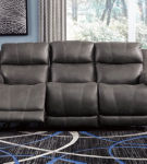 Signature Design by Ashley Erlangen Reclining Sofa and Loveseat-Midnight