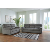 Signature Design by Ashley Bindura Sofa and Glider Loveseat-Mineral